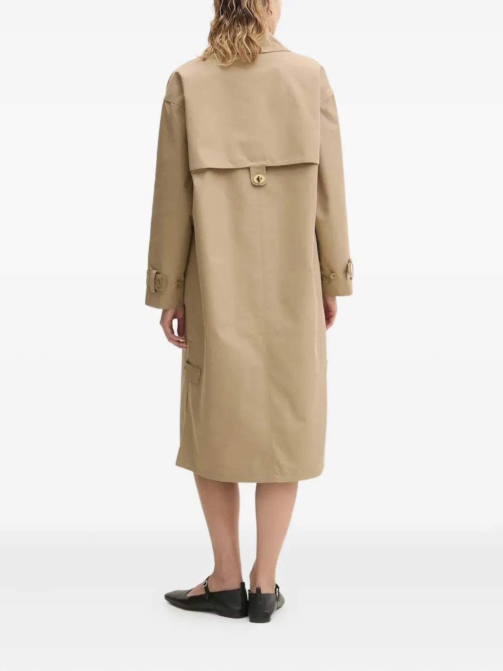 Sessùn Trenchliss trenchcoat met ceintuur en knopen Beige