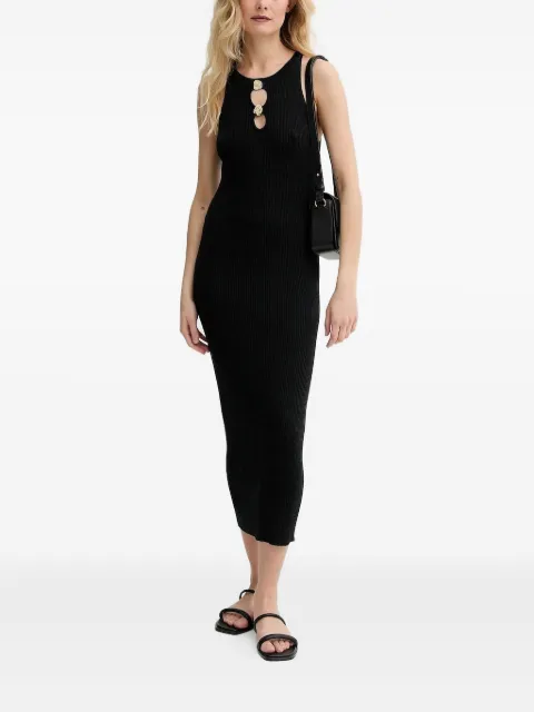 Sessùn ribbed button-detail midi dress