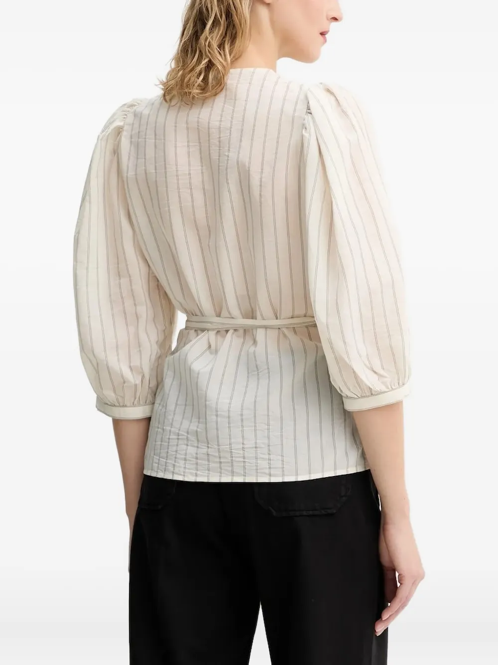 Sessùn puff-sleeve striped blouse | Blouses | Image 2