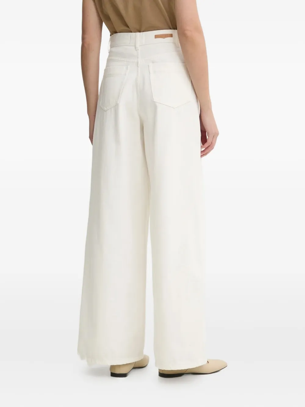 Sessùn Jeans met wijde pijpen - Wit