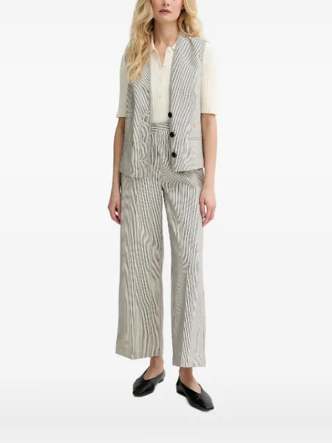 Sessùn striped buttoned waistcoat