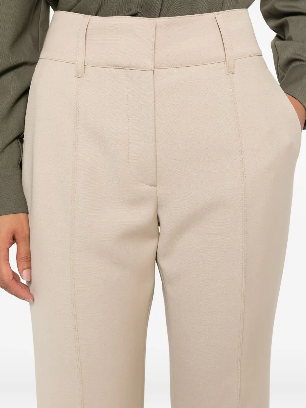 Gabriela Hearst Flared plooibroek Beige