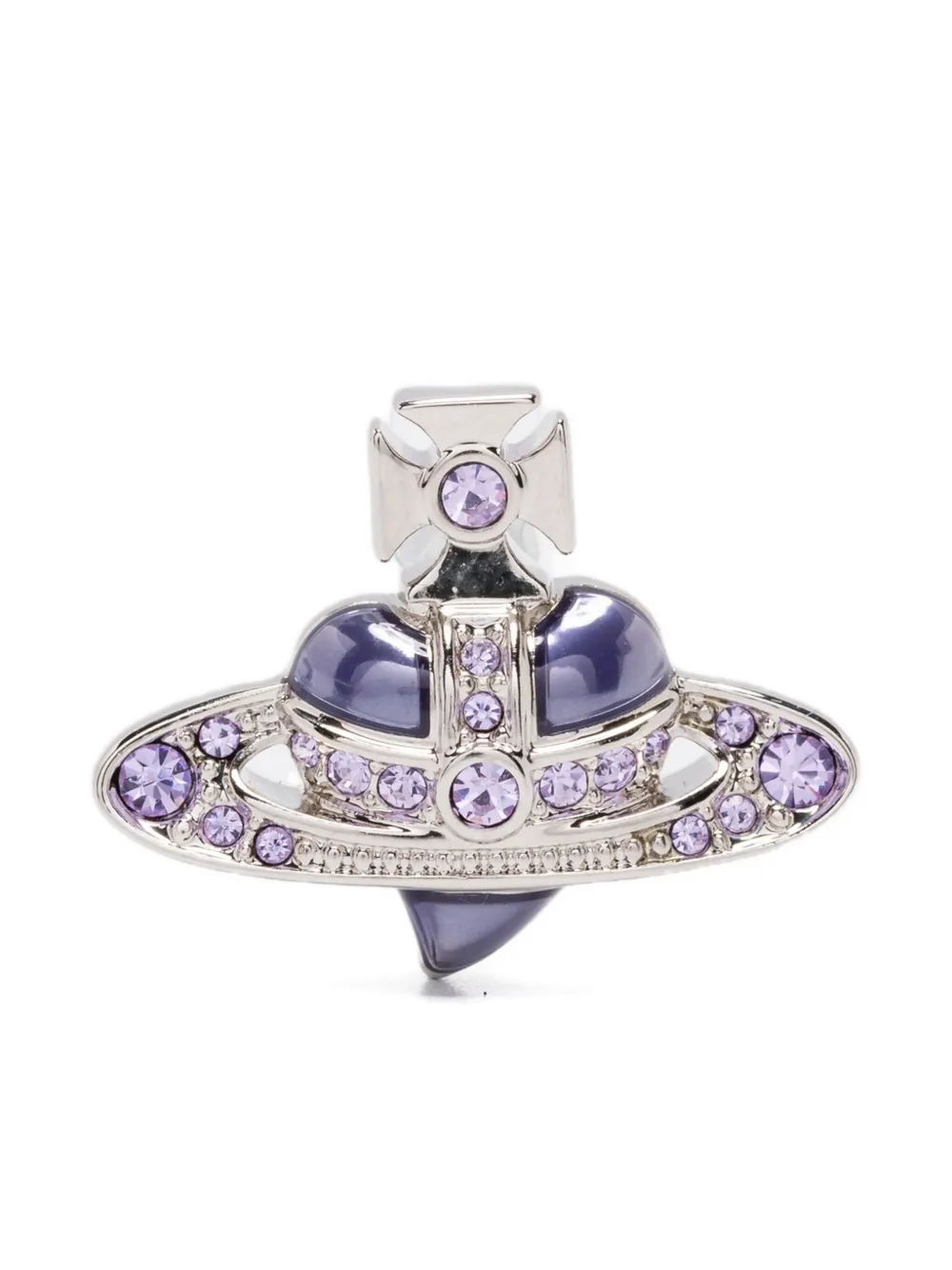 Vivienne Westwood orb crystal earrings - シルバートーン Vivienne Westwood orb crystal earrings - シルバートーン