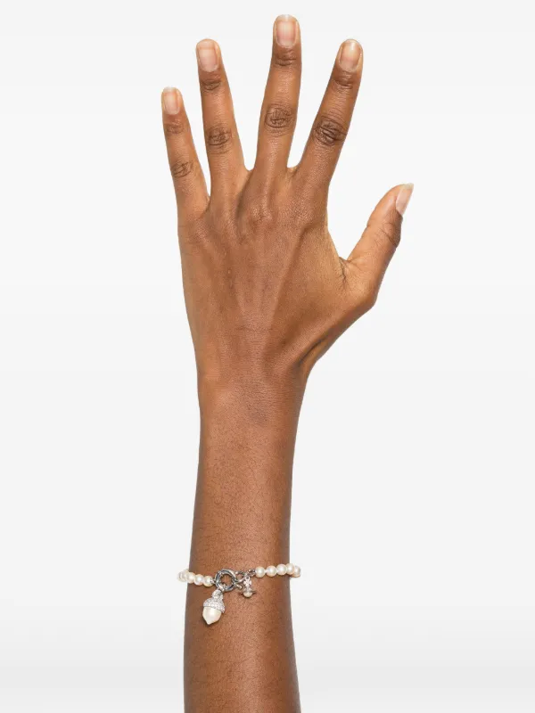 Vivienne Westwood Acorn チャーム ブレスレット | シルバートーン