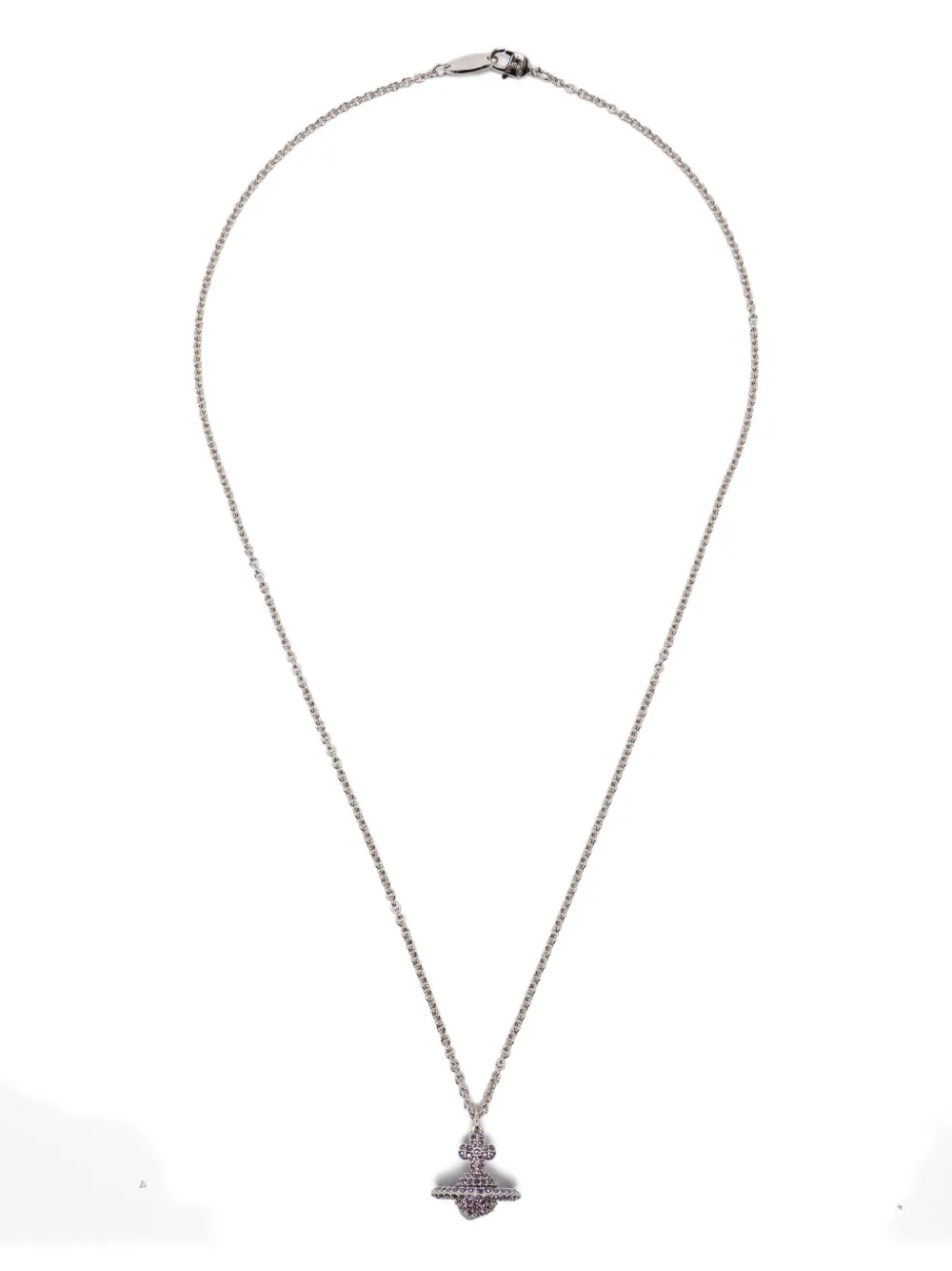 Vivienne Westwood crystal-embellished orb necklace - Argento