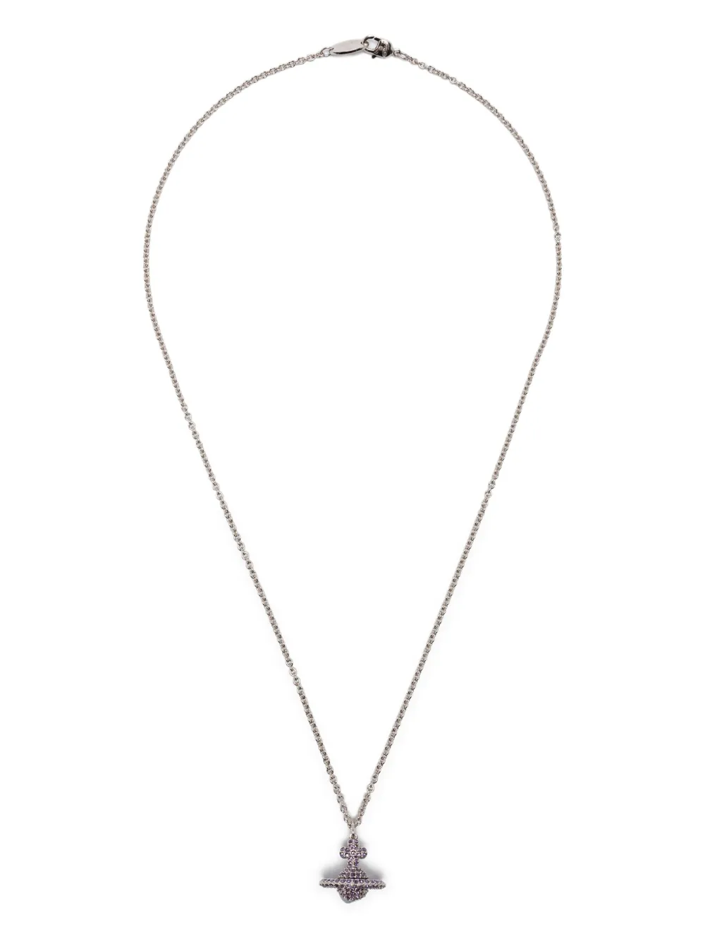Vivienne Westwood crystal-embellished orb necklace - シルバートーン Vivienne Westwood crystal-embellished orb necklace - シルバートーン