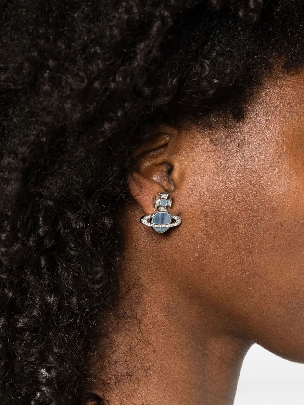 Vivienne Westwood Orb-motif stud earrings - Zilver