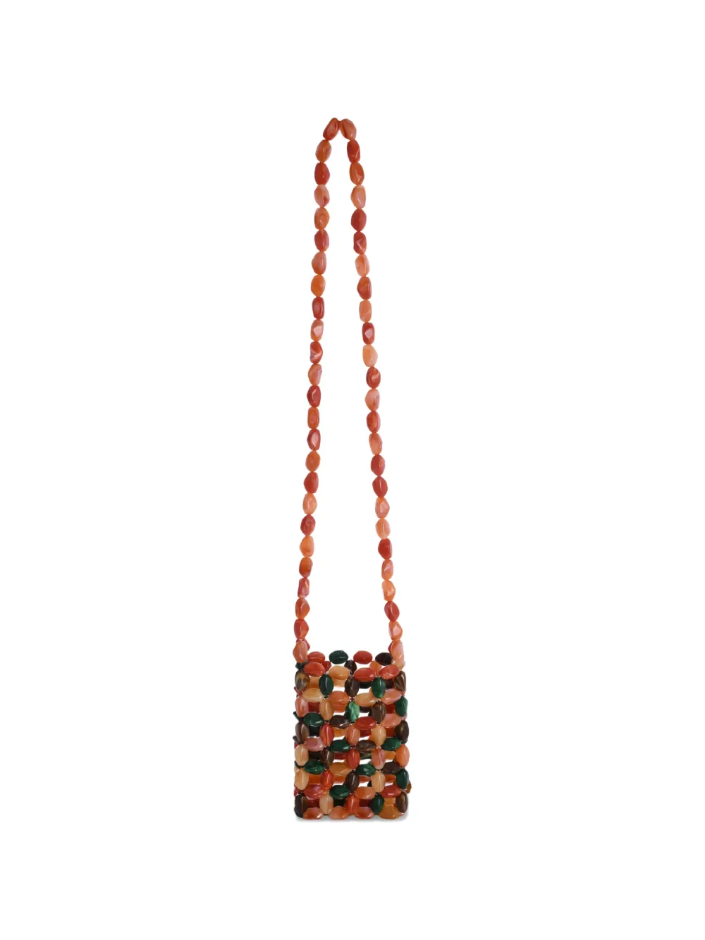 0711 gina beaded mini bag - Arancione