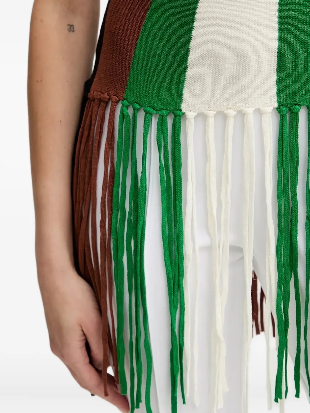Silvian Heach Gestreepte top Groen