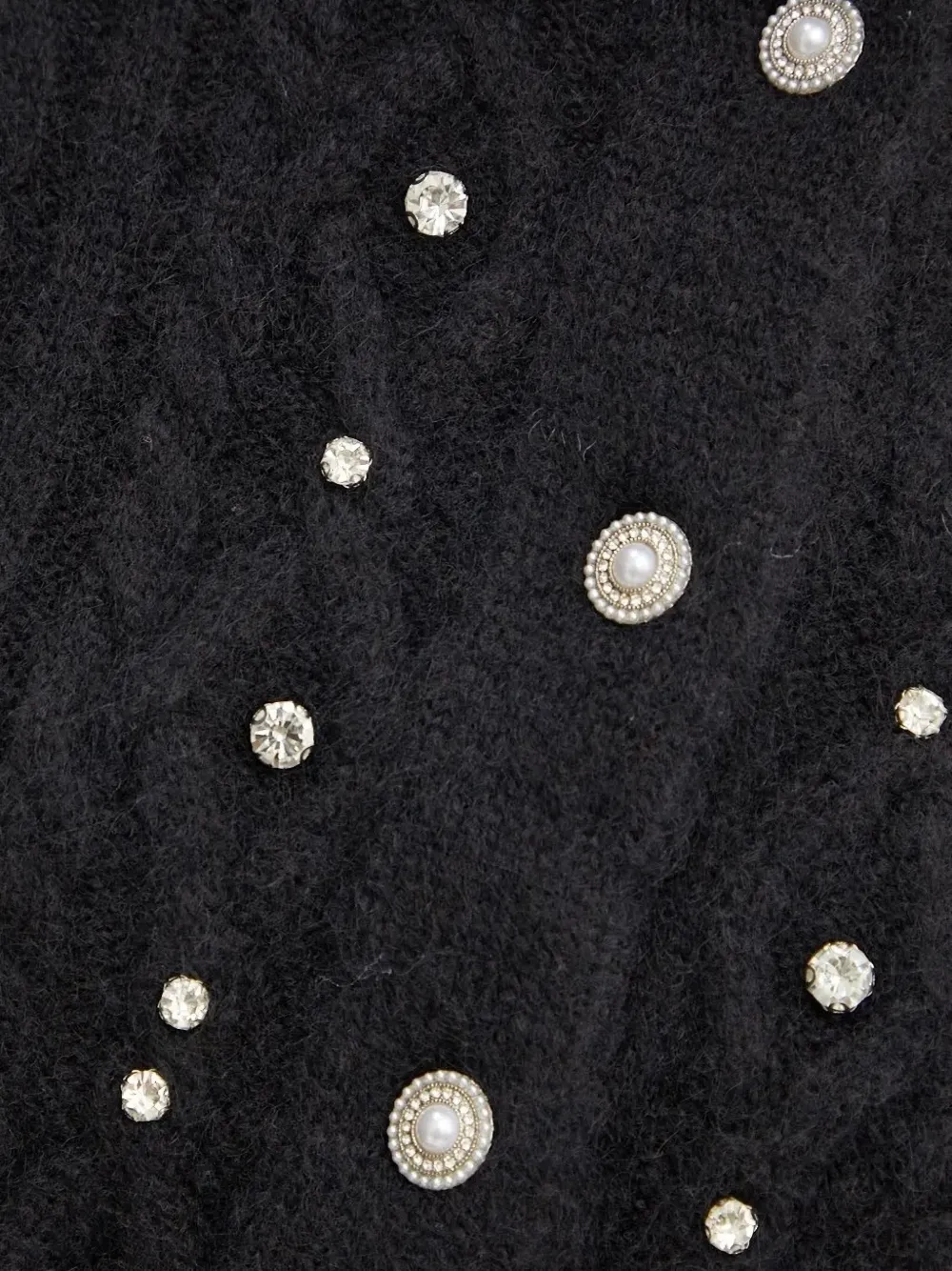 Silvian Heach Kabelgebreid vest Zwart