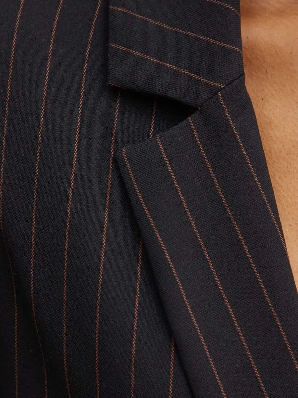 Silvian Heach Pinstripe Single-breasted Blazer In Blue