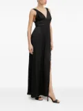 Silvian Heach V-neck lace-insert maxi dress - Black