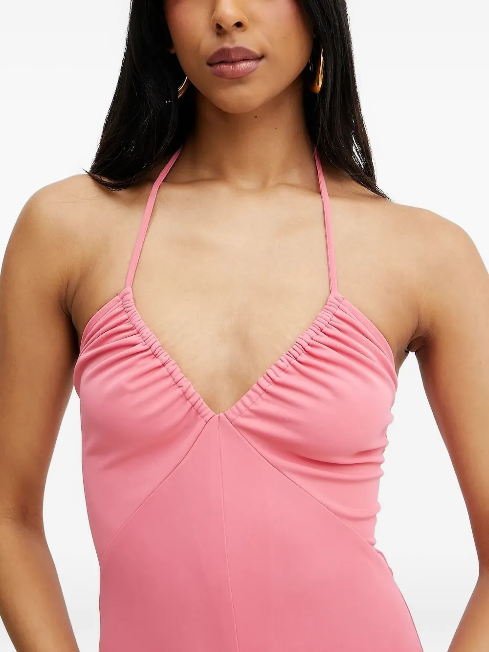 Silvian Heach Midi-jurk met halternek Roze