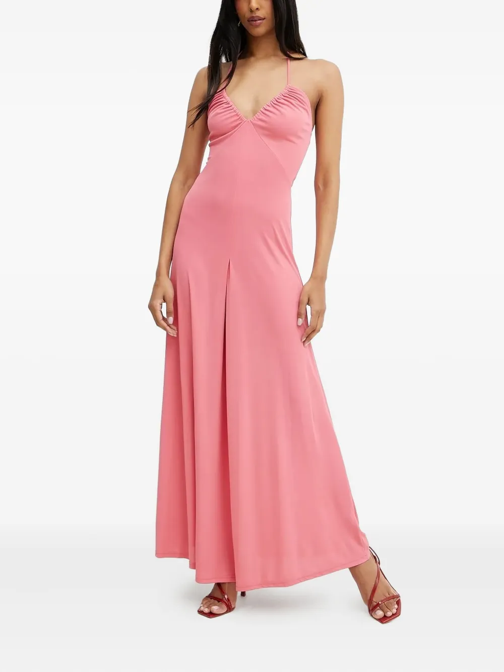 Silvian Heach Midi-jurk met halternek Roze