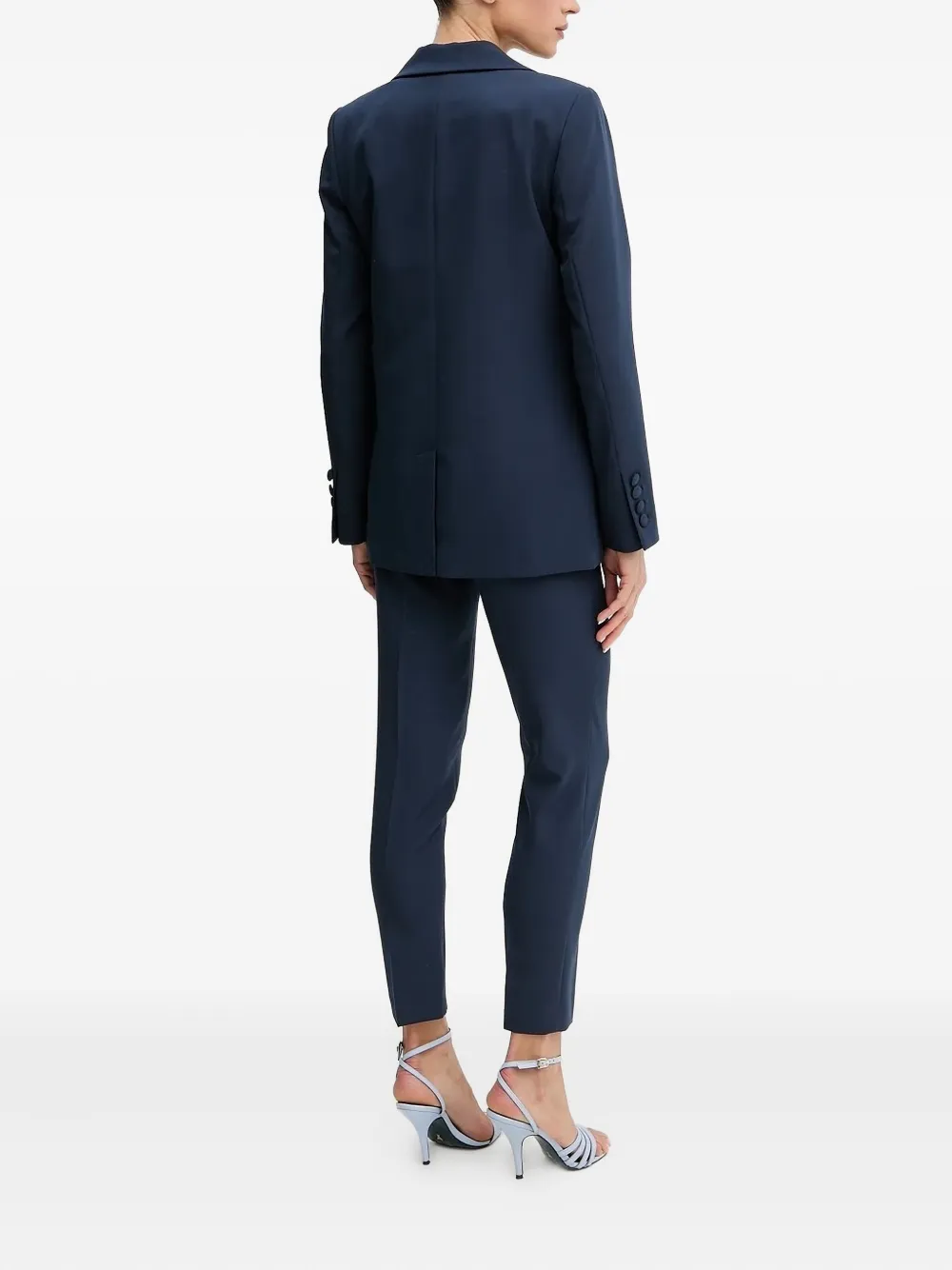 Silvian Heach Button-cuff Flap-pocket Suit In Blue