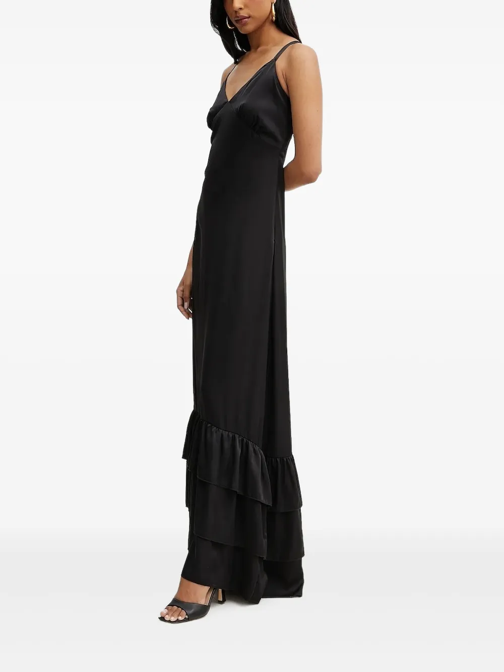 Silvian Heach Maxi-jurk met franje Zwart