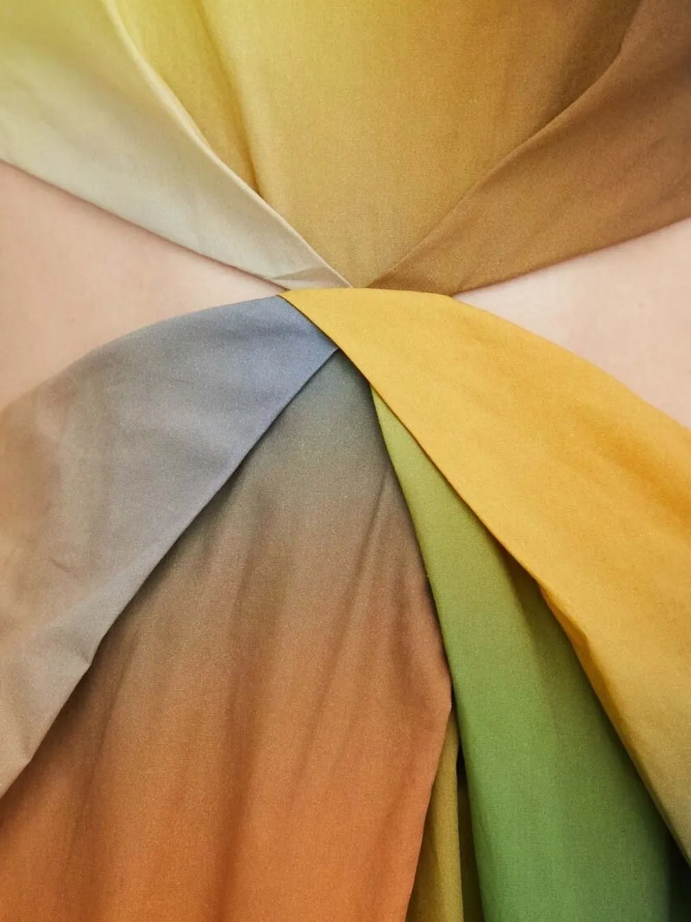 Silvian Heach Katoenen maxi-jurk met uitgesneden details Oranje