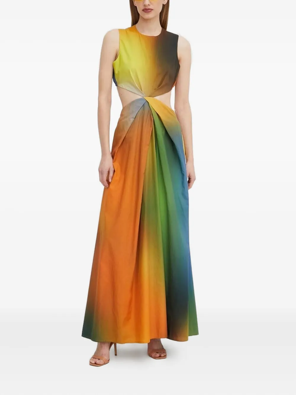 Silvian Heach Abito lungo con dettaglio cut-out - Arancione