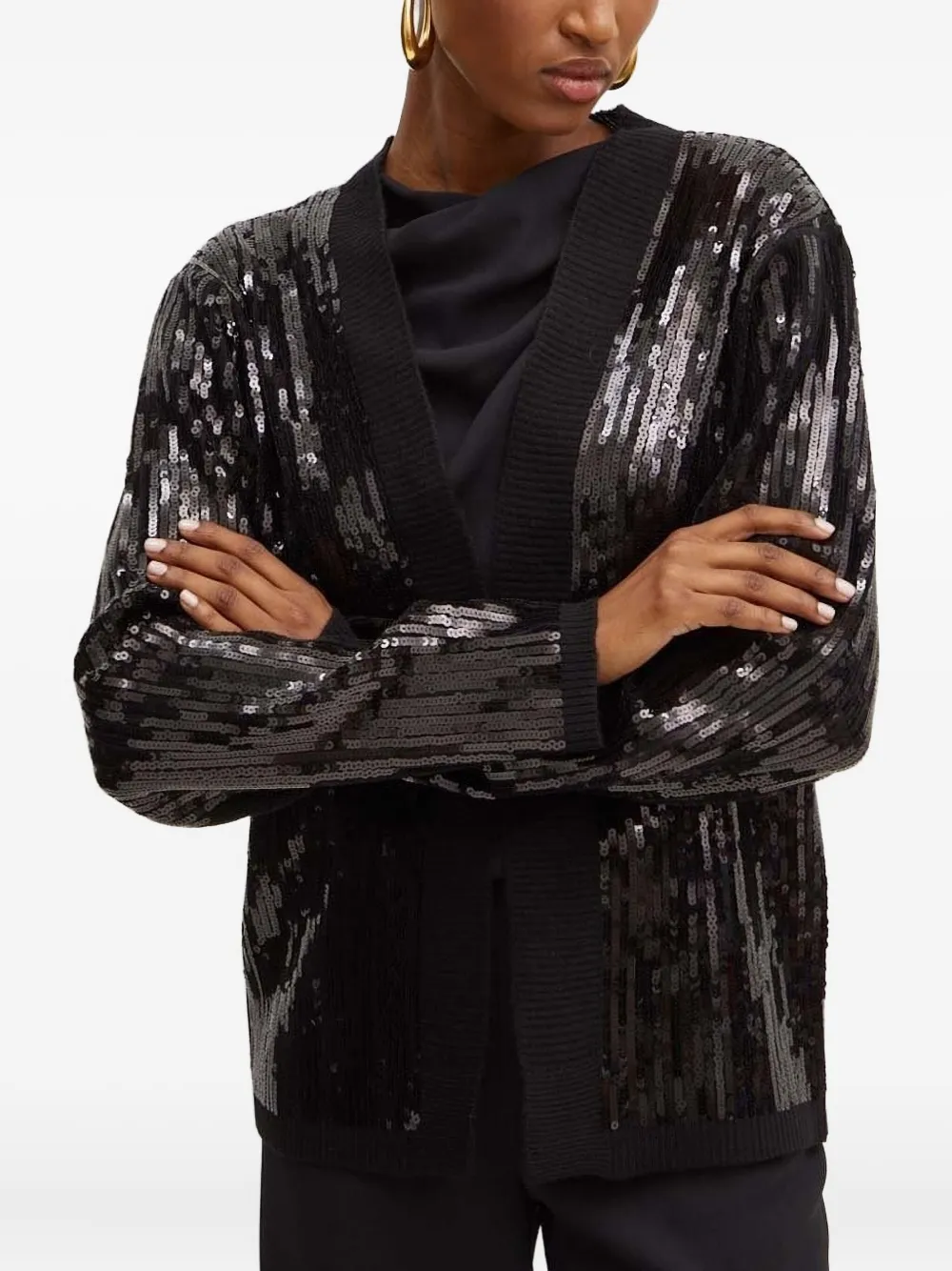 Silvian Heach sequin-embellished cardigan Zwart