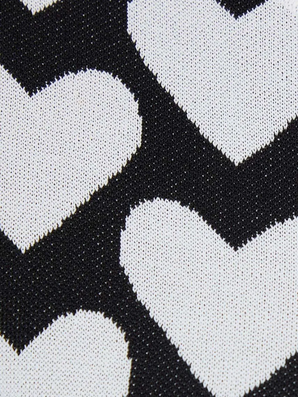 Silvian Heach Mini-jurk met hartprint en korte mouwen Zwart