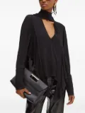 Silvian Heach high-neck ruffled top - Black