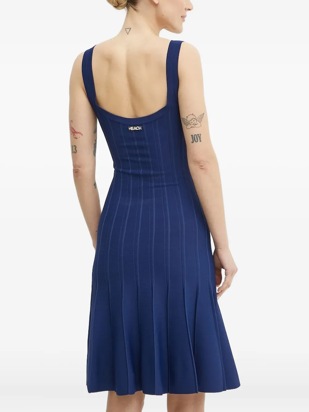 Silvian Heach Geribbelde jurk - Blauw