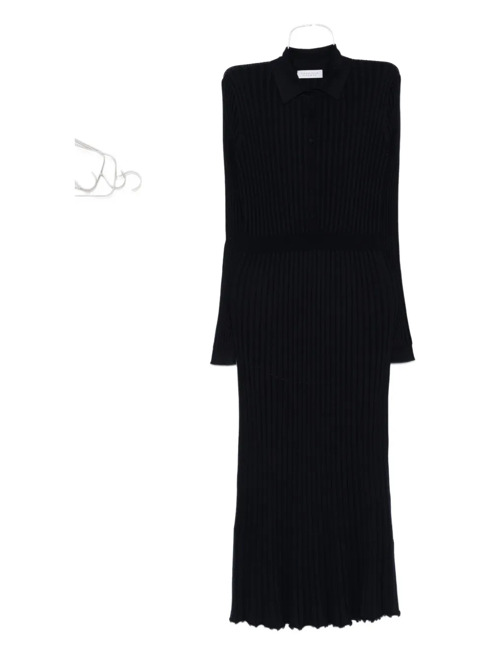 Gabriela Hearst Jurk met geribbelde kraag Blauw