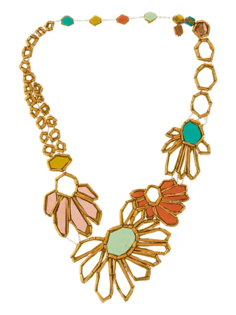 GFW floral-motif necklace