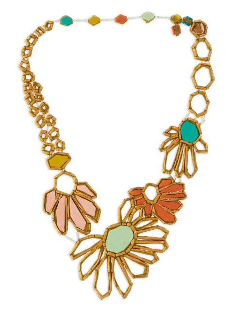 GFW floral-motif necklace