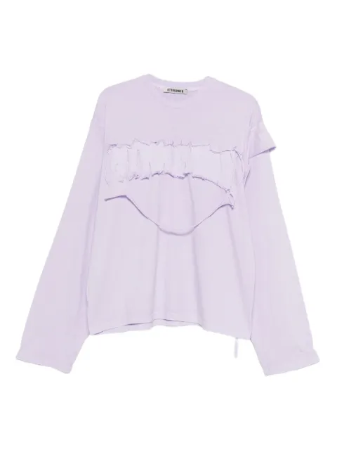 Ottolinger distressed long-sleeve top