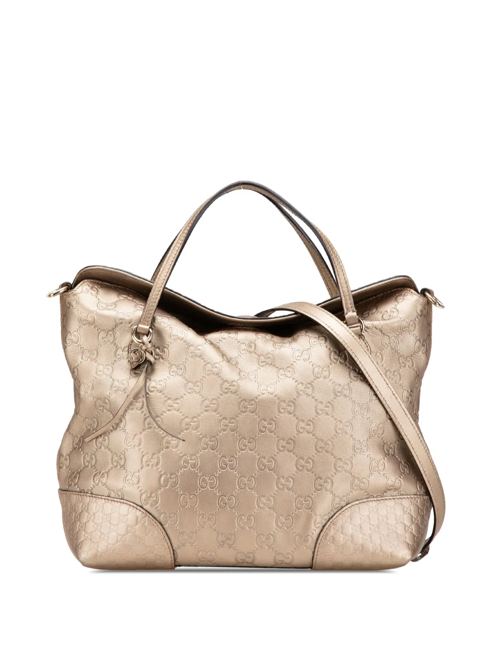 Gucci Pre-Owned 2000-2015 Medium Guccissima Bree Fold Over Tote satchel | Gold | Image 1