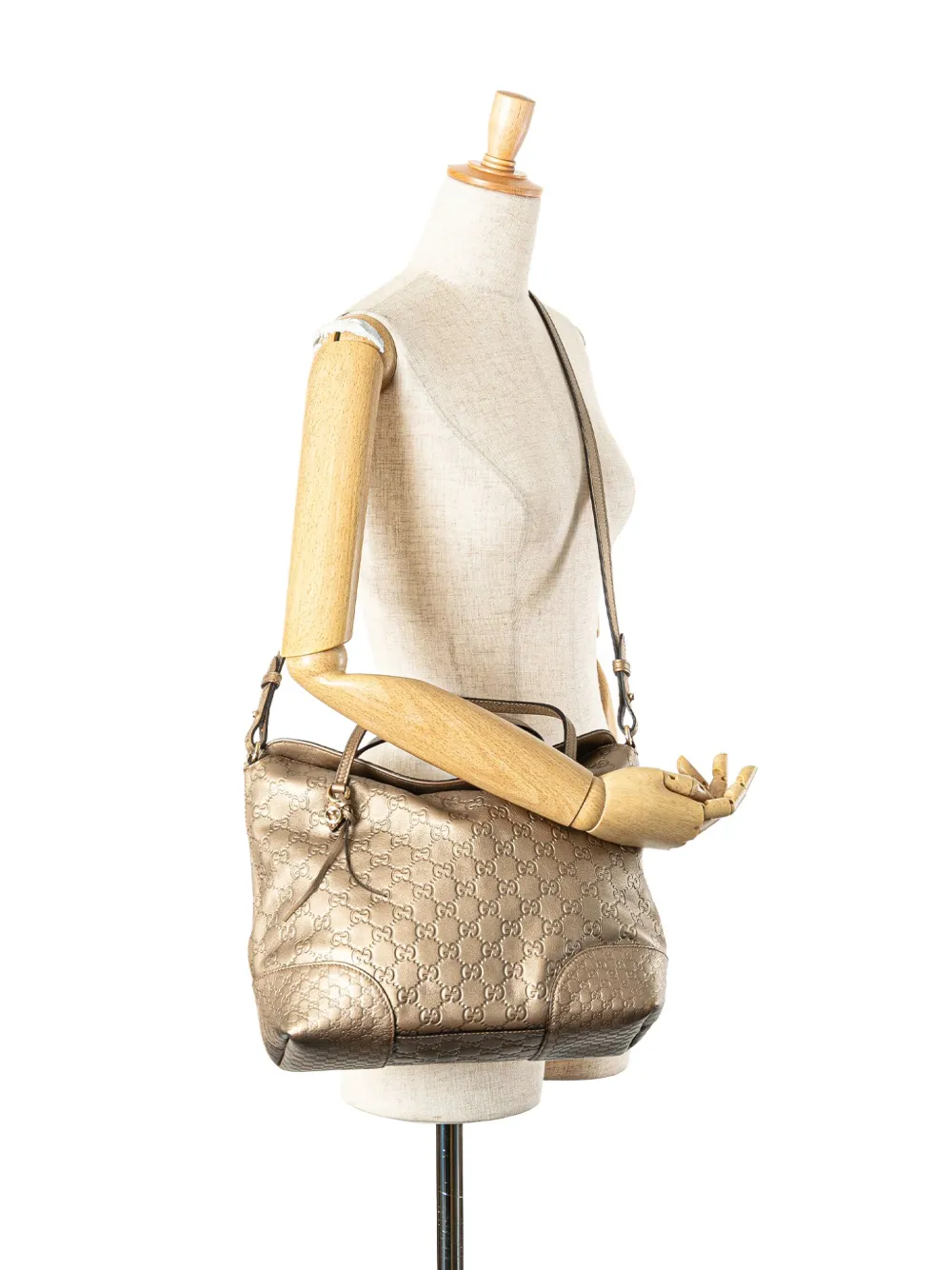 Gucci Pre-Owned 2000-2015 Medium Guccissima Bree Fold Over Tote satchel | Pre-Owned | Image 2