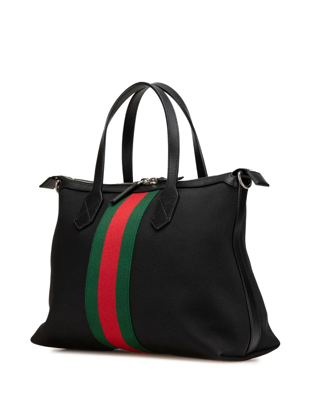 Pre-owned Gucci 2000-2015 Techno Canvas Web Satchel