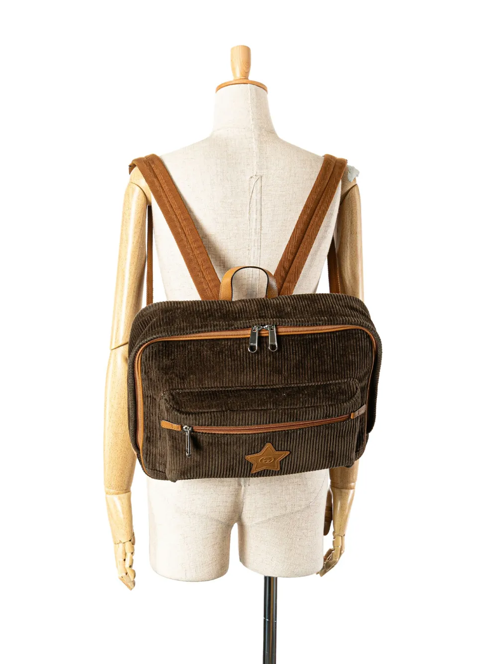 Gucci Pre-Owned 2000-2015 Childrens Interlocking G Corduroy backpack | Pre-Owned | Image 2
