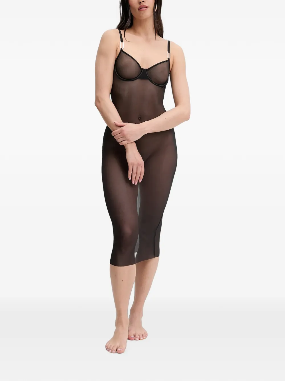 Zhilyova adjustable-strap slip dress