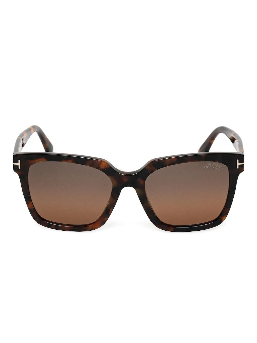 TOM FORD Eyewear Zonnebril met vierkant montuur Bruin