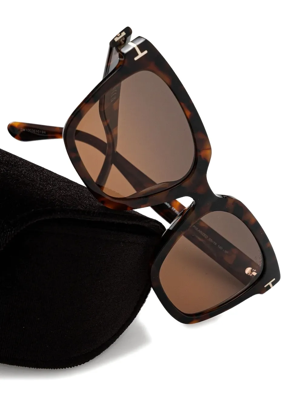 TOM FORD Eyewear Zonnebril met vierkant montuur Bruin