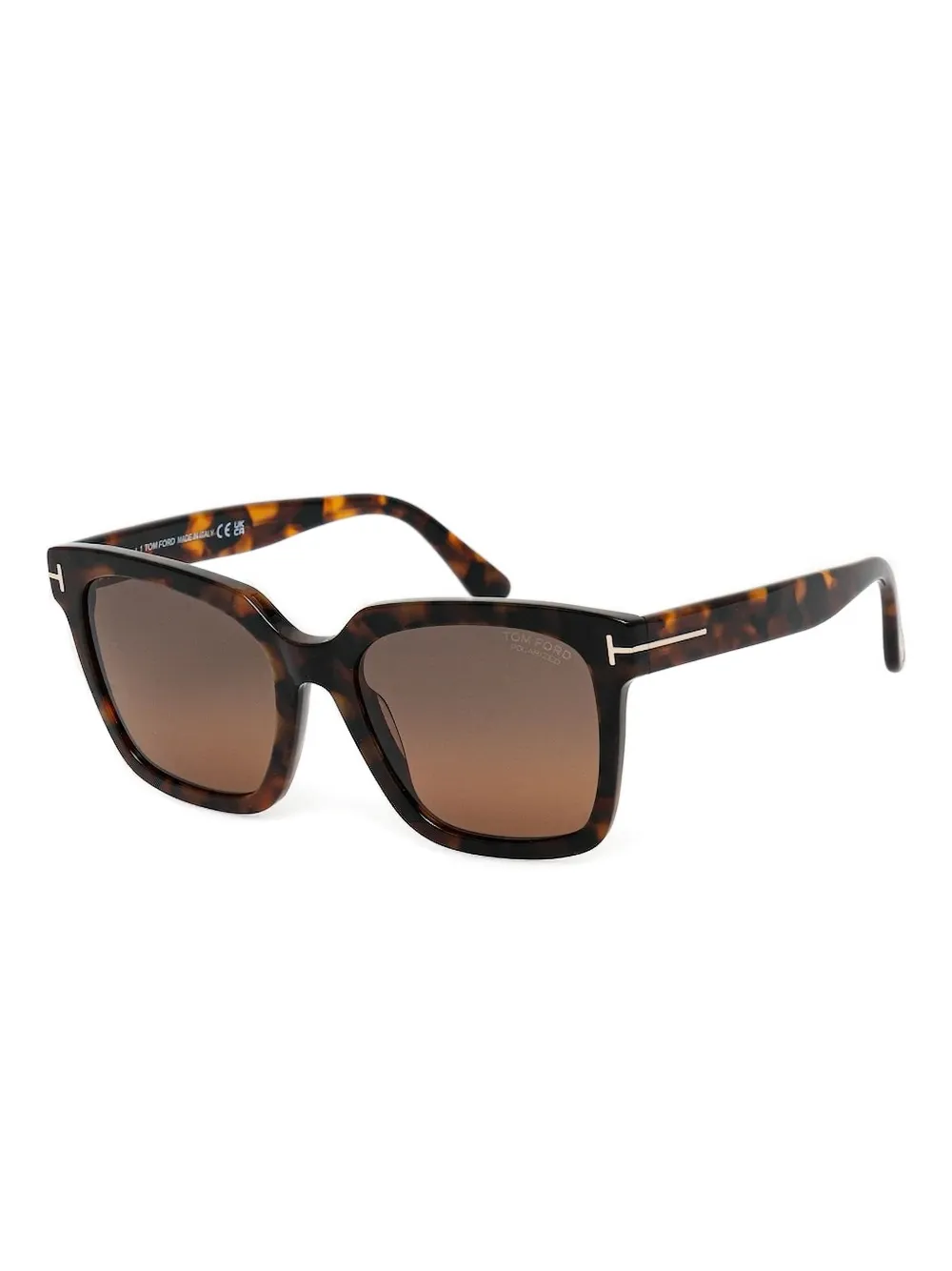 TOM FORD Eyewear Zonnebril met vierkant montuur - Bruin