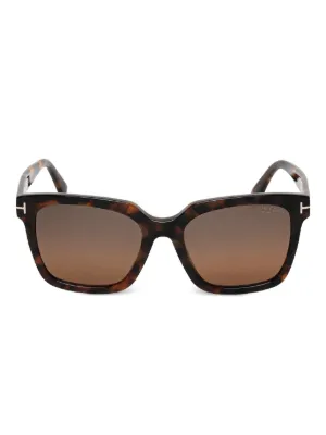 TOM FORD Eyewear square-frame Tortoiseshell Sunglasses  display picture 3