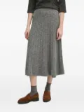 Pedro Del Hierro ribbed midi skirt - Grey