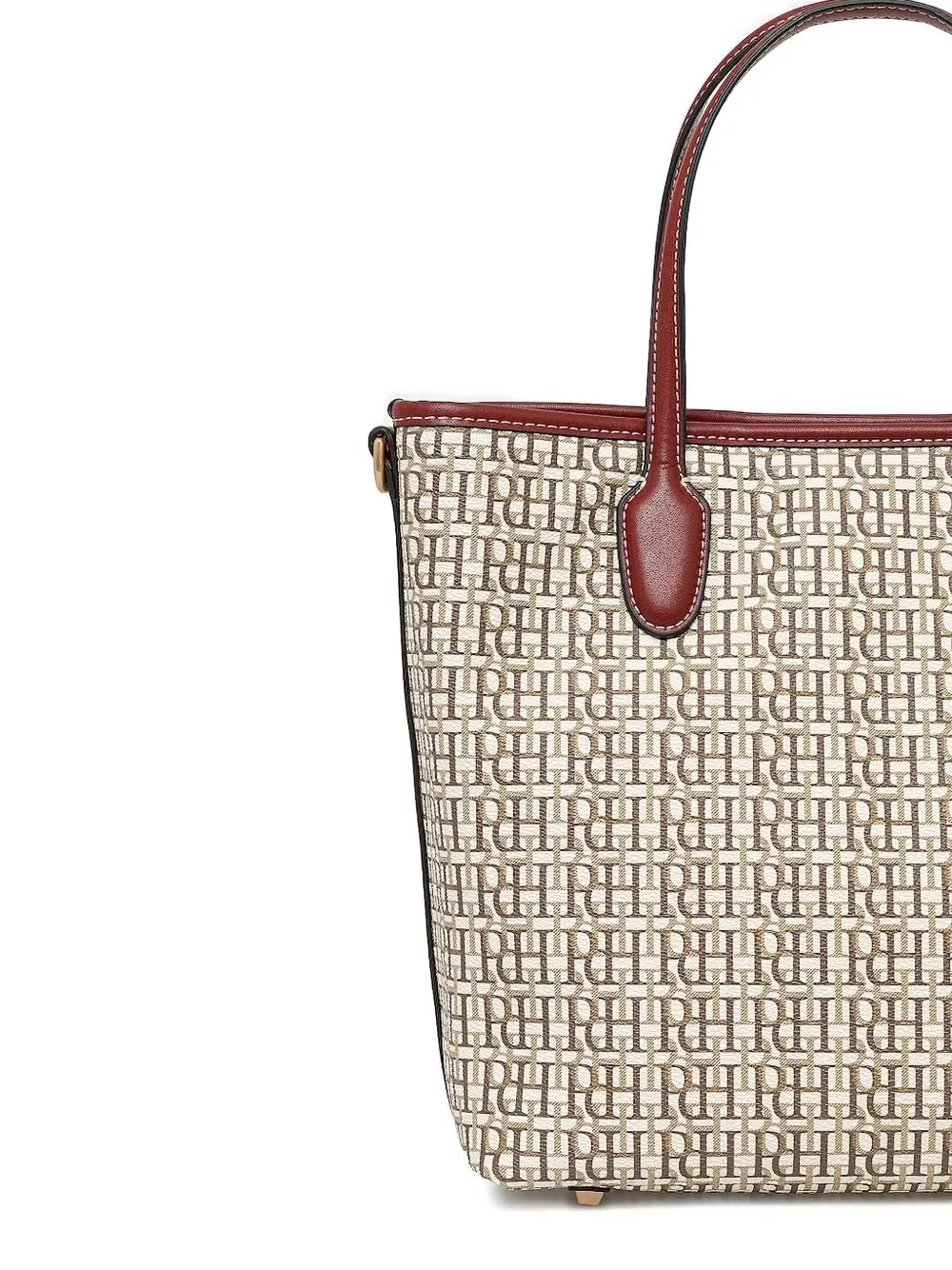 Pedro Del Hierro Shopper met monogram-print - Beige
