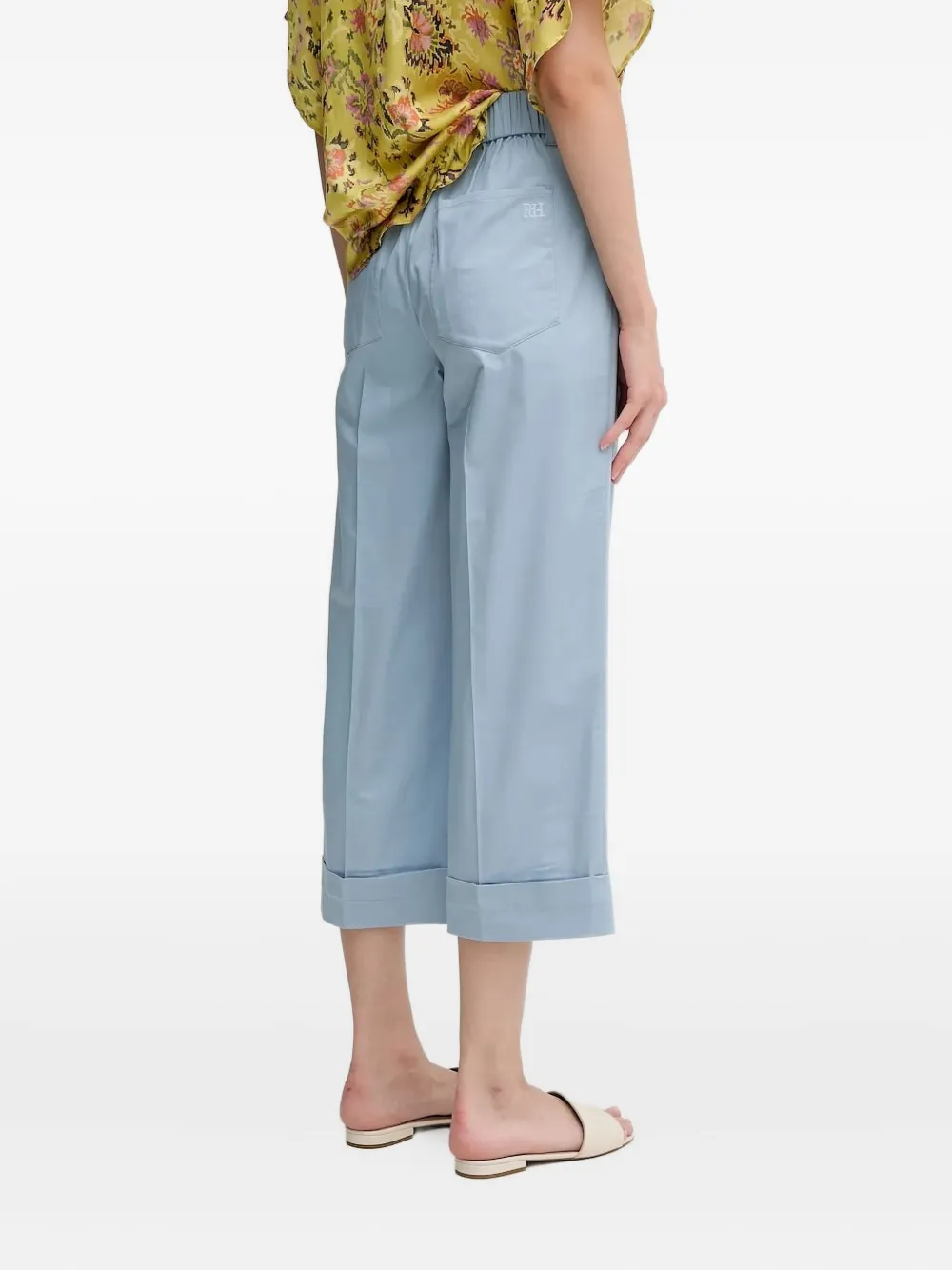 Pedro Del Hierro Broek met geplooide voorkant - Blauw