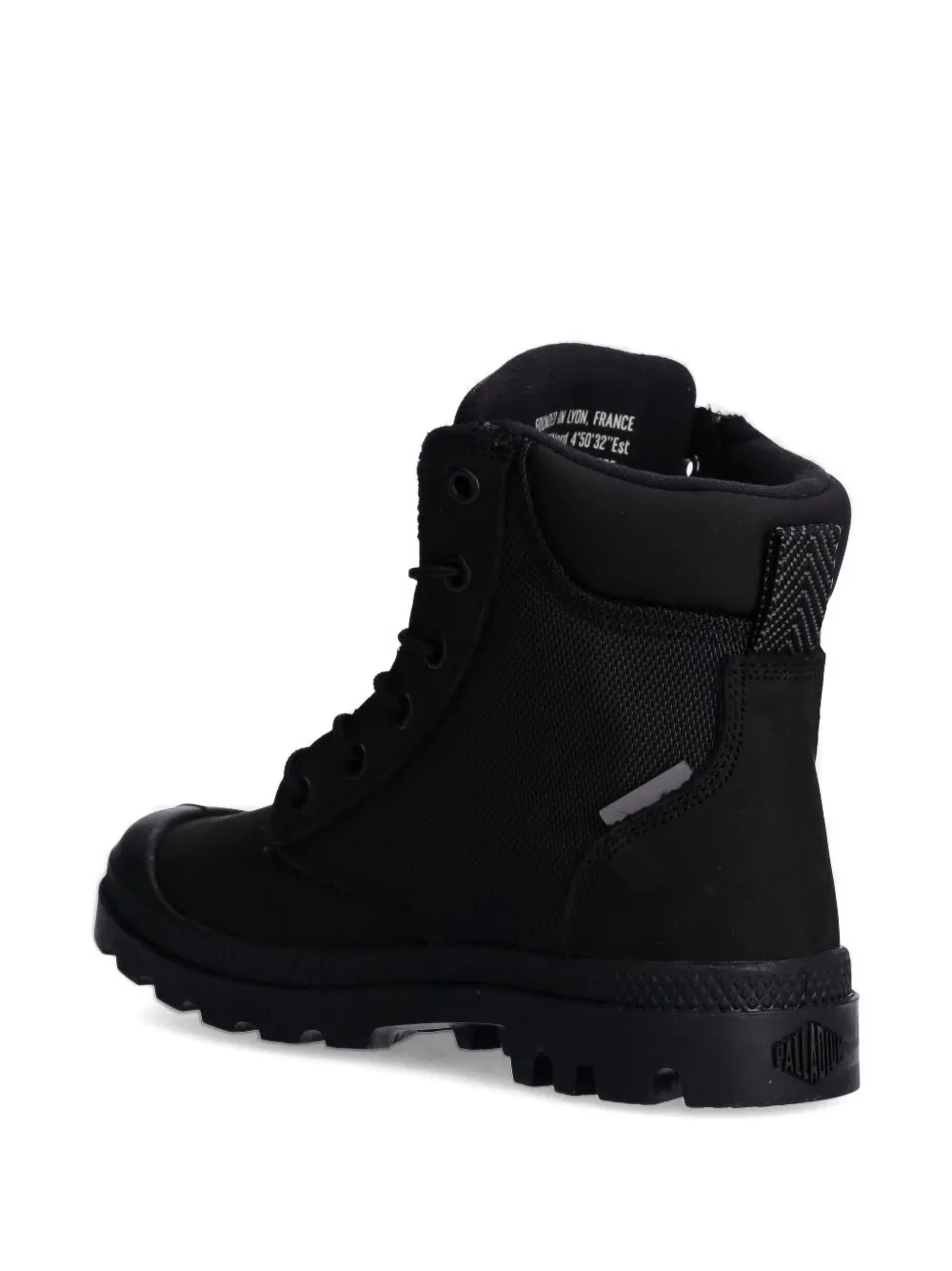 Palladium Pampa lace-up rubber sole boots Black