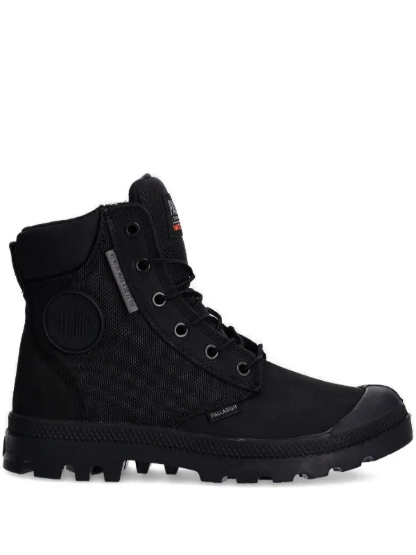 Palladium Pampa lace-up Rubber Sole Boots Black FARFETCH ID