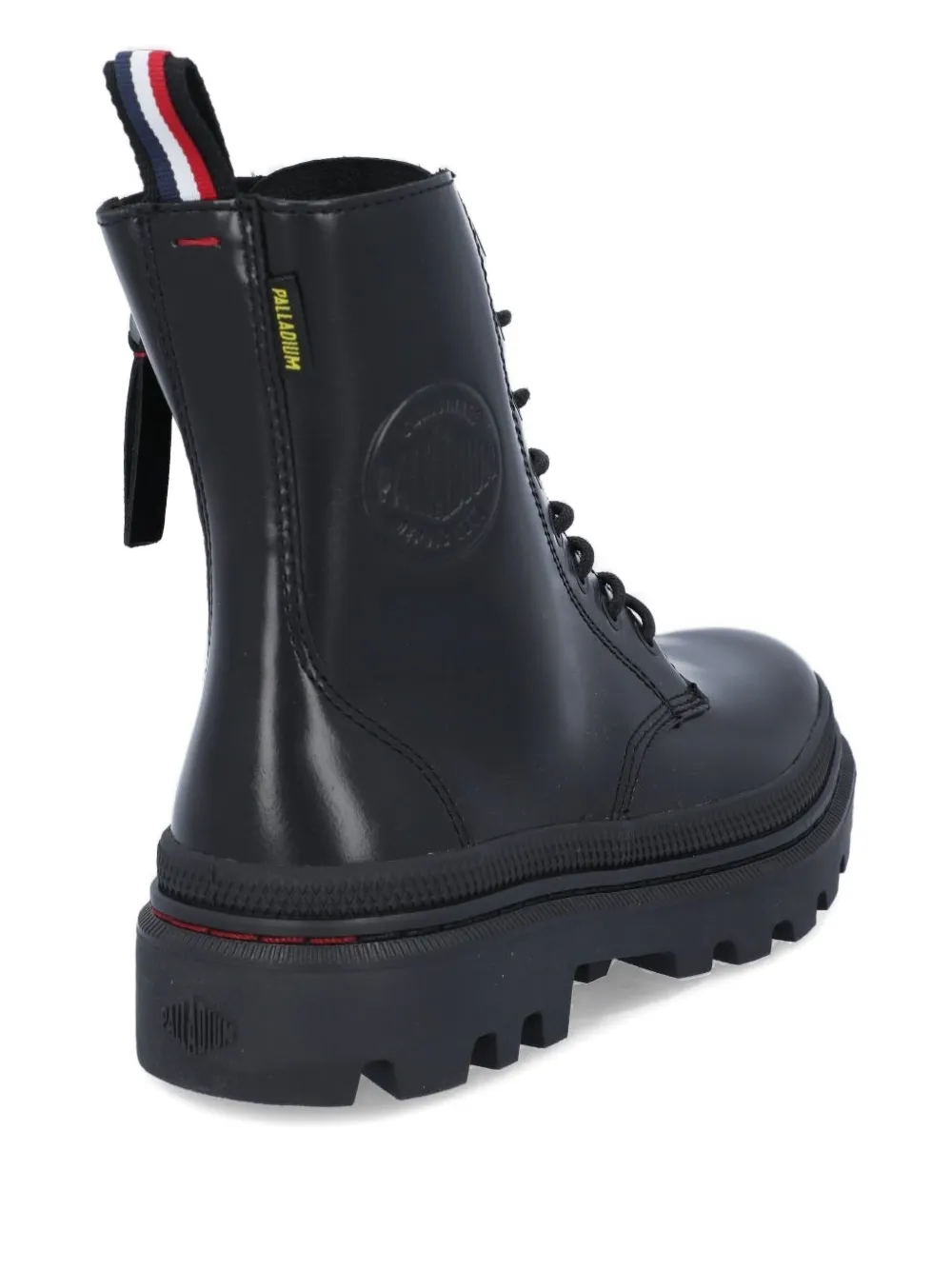 Palladium Pallatrooper Officer lace-up lug sole boots Black