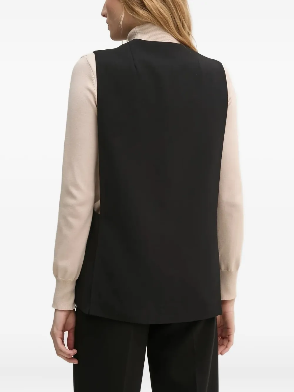 Pedro Del Hierro Button Pocket Waistcoat In Black