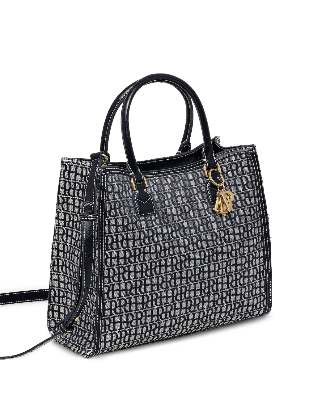 Pedro Del Hierro monogram-patterned top-handle tote bag | Black | Image 1