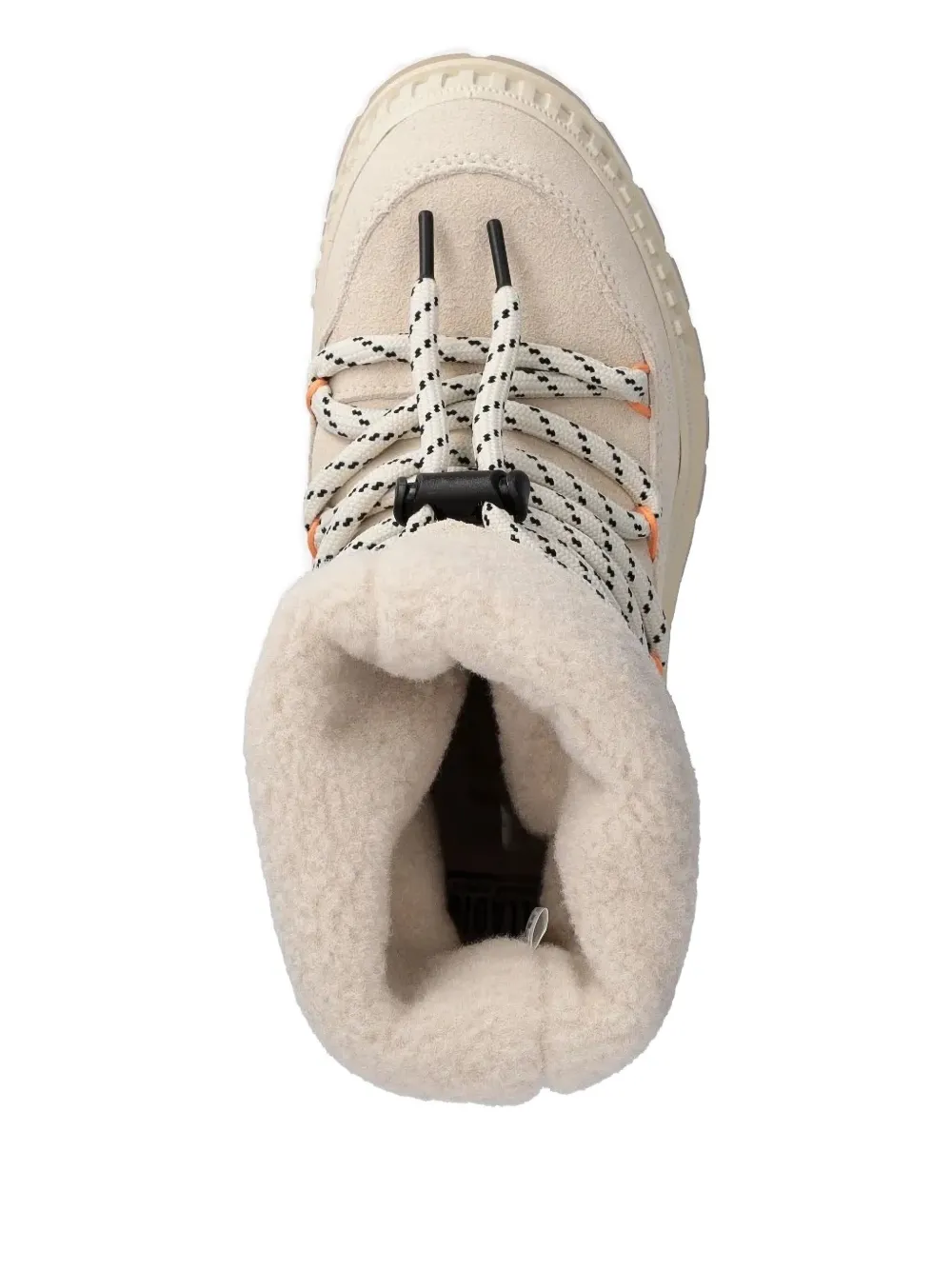 Palladium Lace-up Fleece-lined Ankle Boots In Neutral