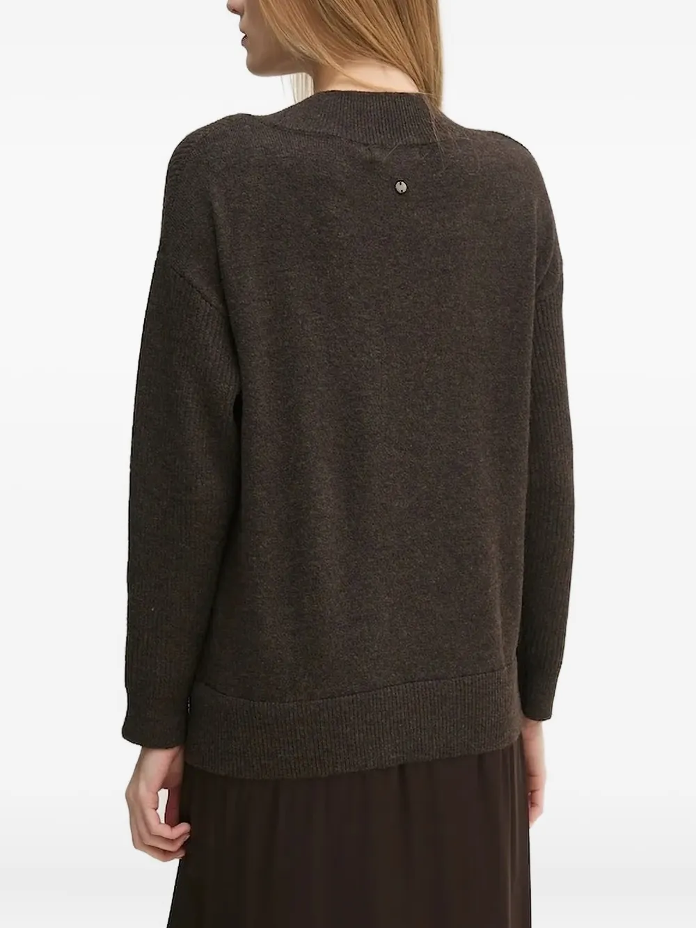 Pedro Del Hierro lace-trimmed knit dress - Zwart