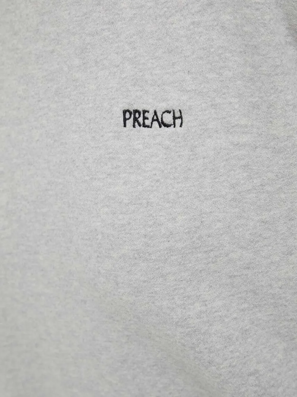 Preach Embroidered Crew-neck Sweatshirt In Gray